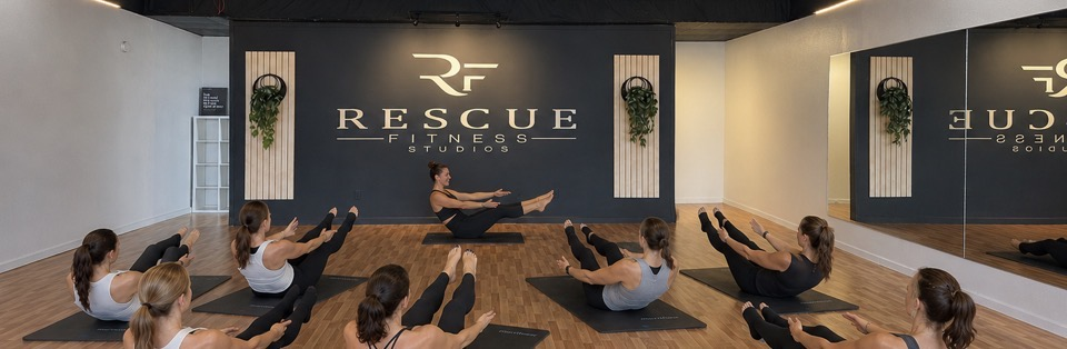 Pilates class at Rescue Fitness Studios